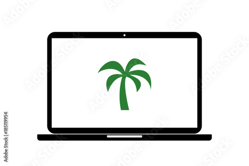 Laptop - Kokosnusspalme