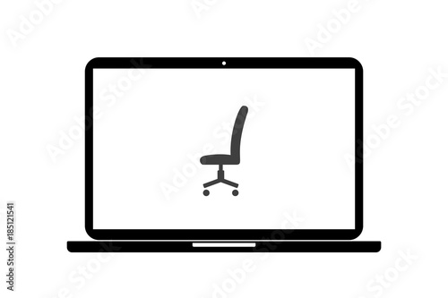 Laptop - Drehstuhl