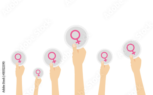 Hände halten Symbol - Symbol für Frau