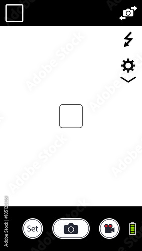 Modern smartphone camera focusing screen