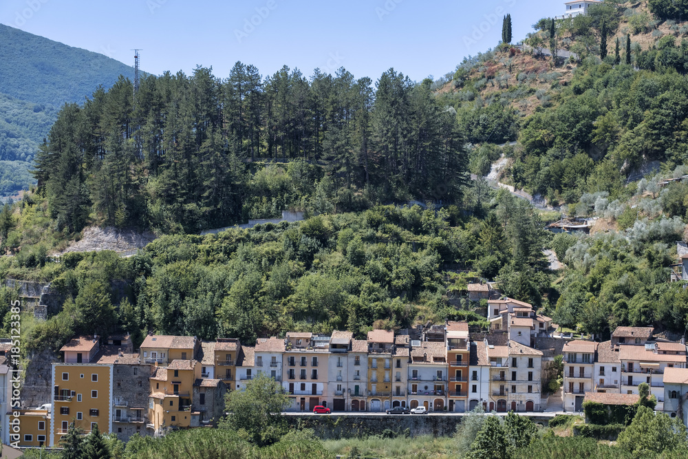 Obraz premium Antrodoco (Rieti, Lazio, Italy), panoramic view