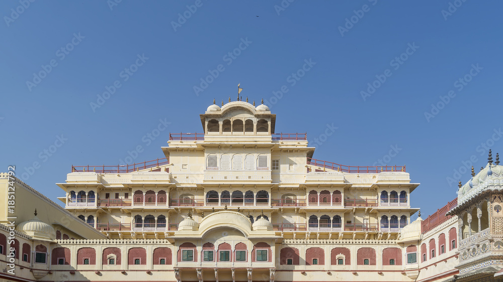 Detail of Jaipur City Palace, Rajasthan, India