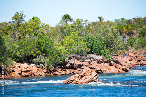 Rio Novo beaches in the region of the waterfall of the Velha Jalapao state park in Tocantins - Brazil