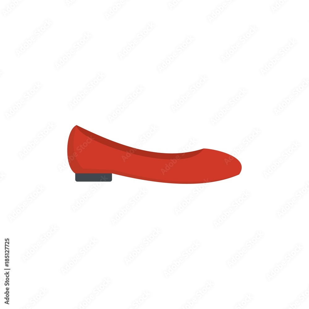 Woman shoes icon. Flat illustration of woman shoes vector icon isolated on white background Woman shoes icon. Flat illustration of woman shoes vector icon isolated on white background