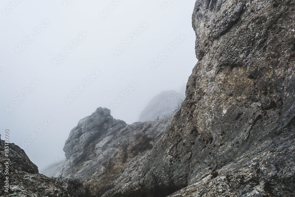 Rocks in the fog 6