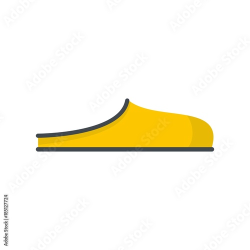 Slippers icon. Flat illustration of slippers vector icon isolated on white background