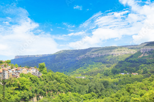 Beautiful view of Tsarevets in the mountains  in Veliko Tirnovo  Bulgaria