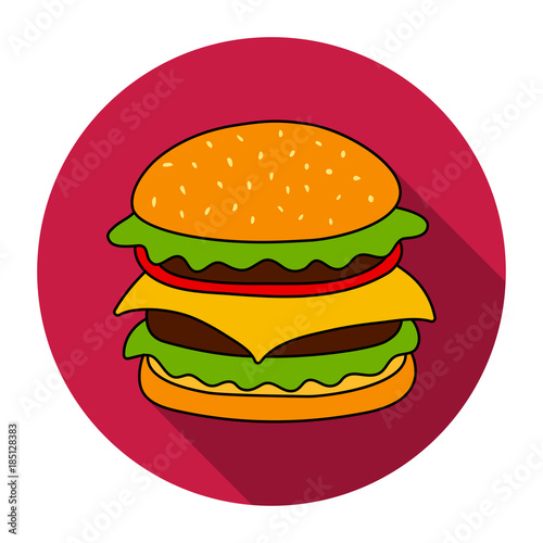 Hamburger vector icon. Beautiful vector design.