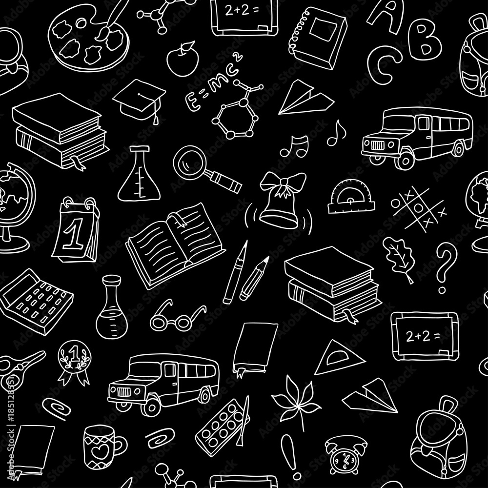 Back to School. Can be used for textile, website background, book cover, packaging. Back to School. Can be used for textile, website background, book cover, packaging.