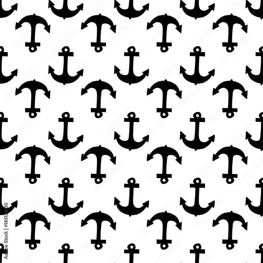 Seamless pattern with anchor. Endless texture for wallpaper, fill, web page background, surface texture. Seamless pattern with anchor. Endless texture for wallpaper, fill, web page background, surface texture.