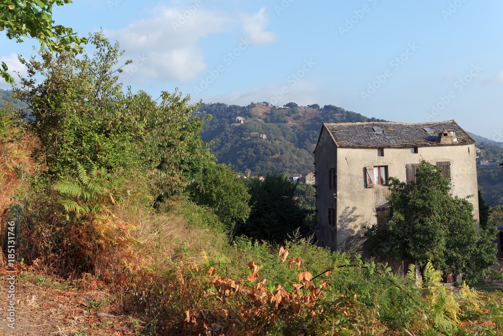 San Nicolao village de Costa verde en haute Corse