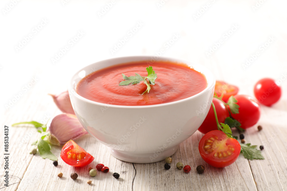 bowl of tomato sauce bowl of tomato sauce