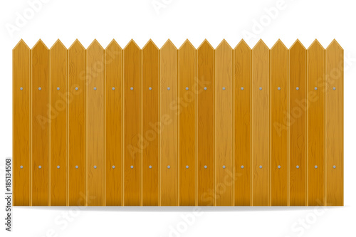 wooden fence vector illustration