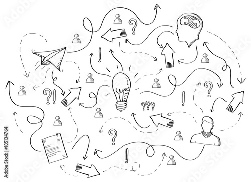 Hand drawn vector project presentation