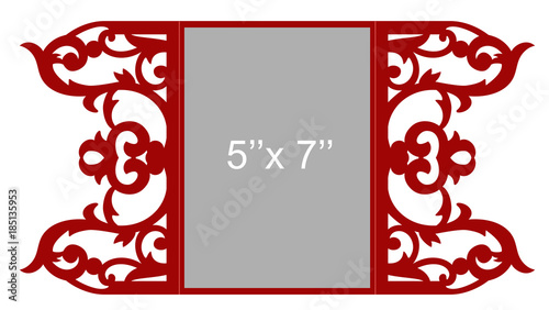 Laser cut vector template