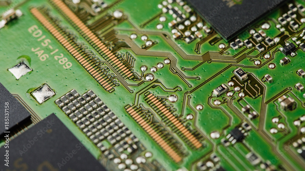 close-up of electronic circuit board. close-up of electronic circuit board.