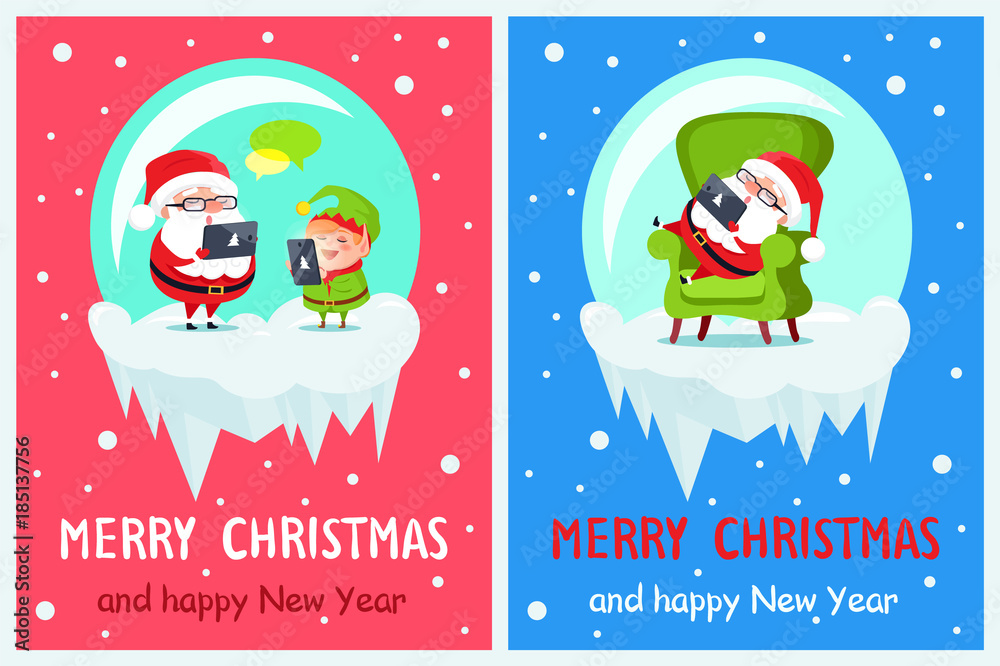 Merry Christmas Collection Vector Illustration