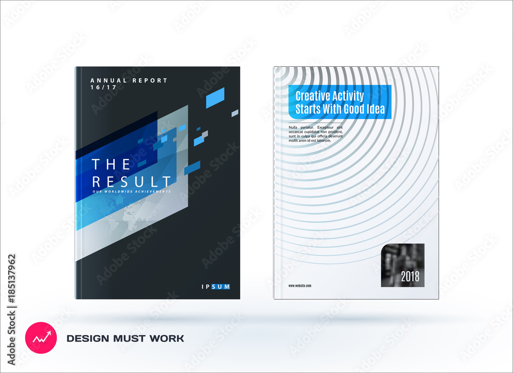 Obraz premium Abstract design of business vector template, brochure