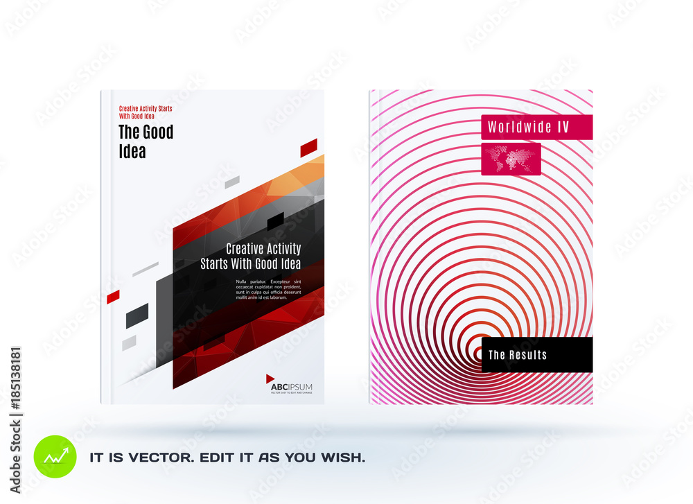 Fototapeta premium Abstract design of business vector template, brochure