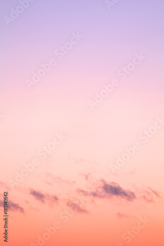 Photography Beautiful pink sky before sunset with small clouds below.