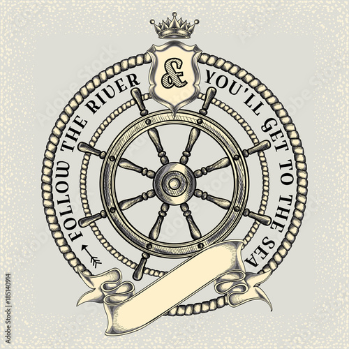 Vintage nautical emblem