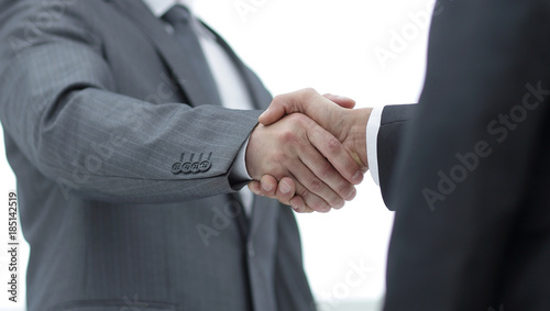 closeup .the handshake business partners.