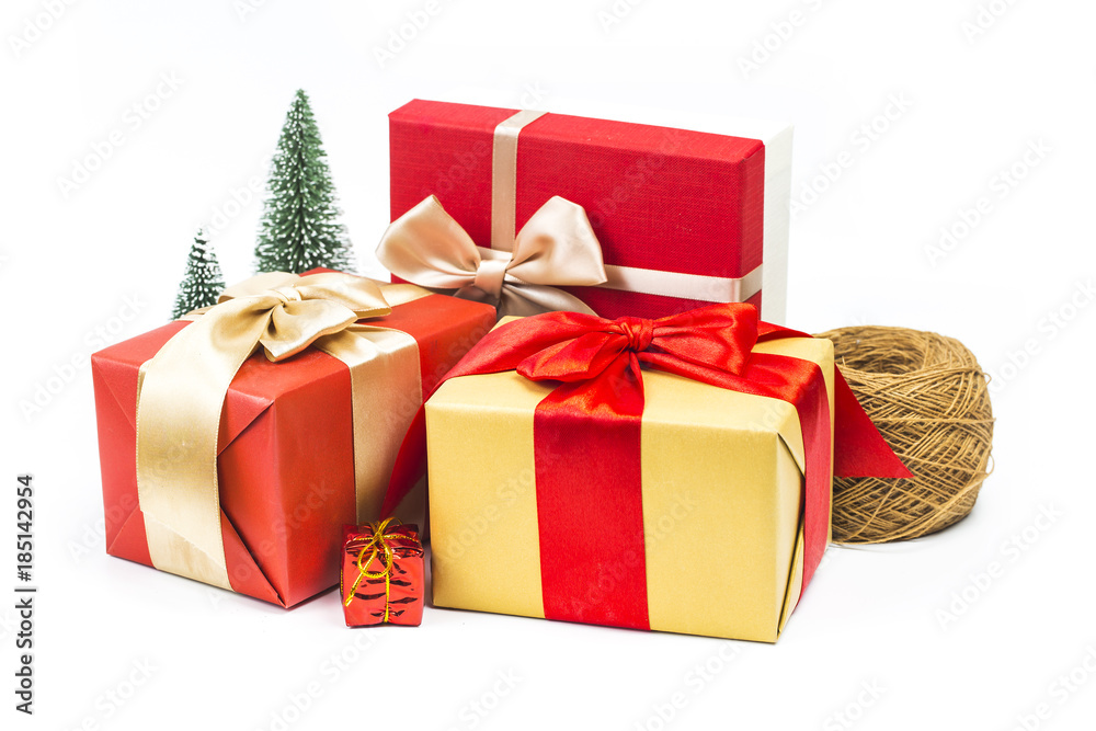 Gift boxes on background Gift boxes on background