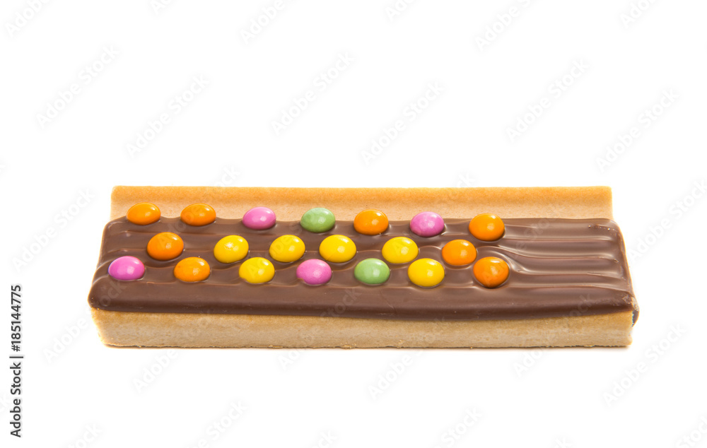 Biscuits with chocolate milk filling isolated Biscuits with chocolate milk filling isolated
