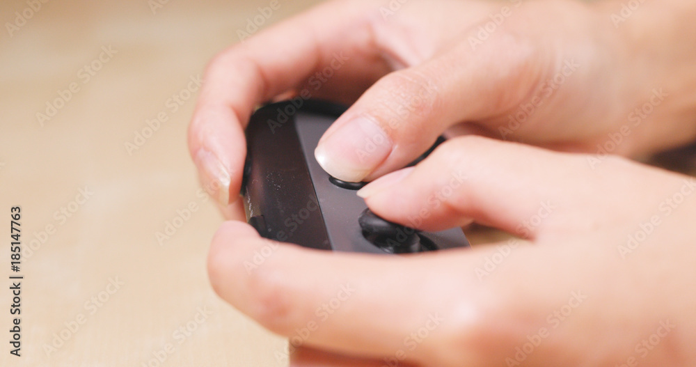 Fototapeta premium Play game on console