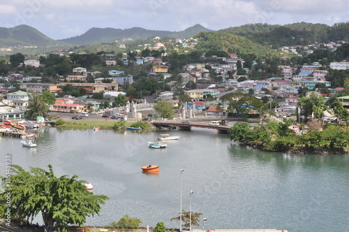 A View of Capital Castries, Saint Lucia