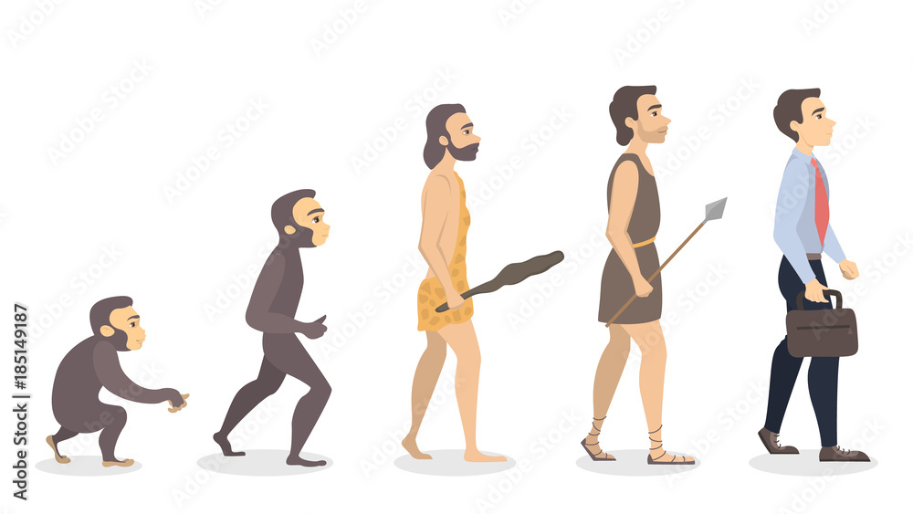 Evolution of man. Evolution of man.