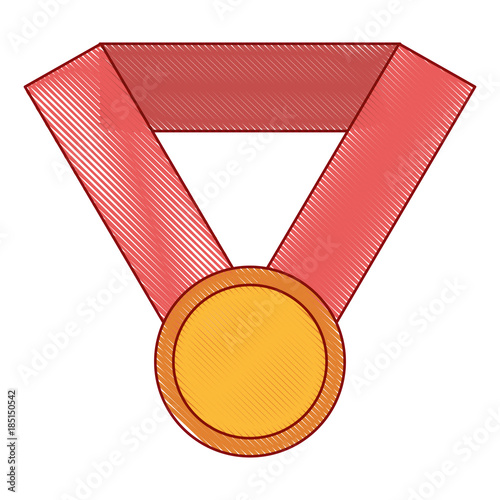 winner medal isolated icon vector illustration design