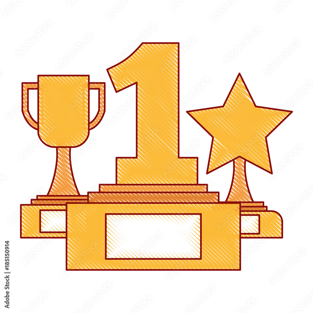set trophies awards icon vector illustration design set trophies awards icon vector illustration design