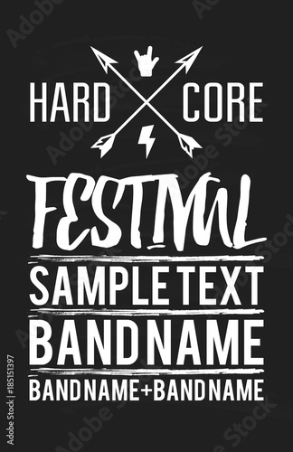Hard core fest poster
