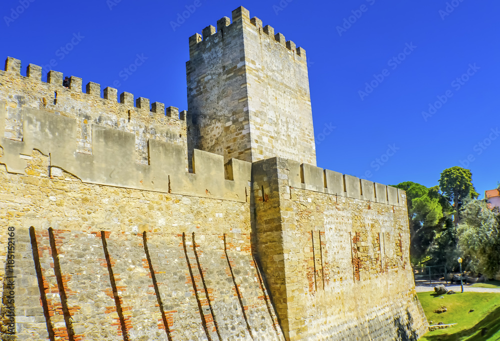 Castle Fort  Castelo de San Jorge Lisbon Portugal