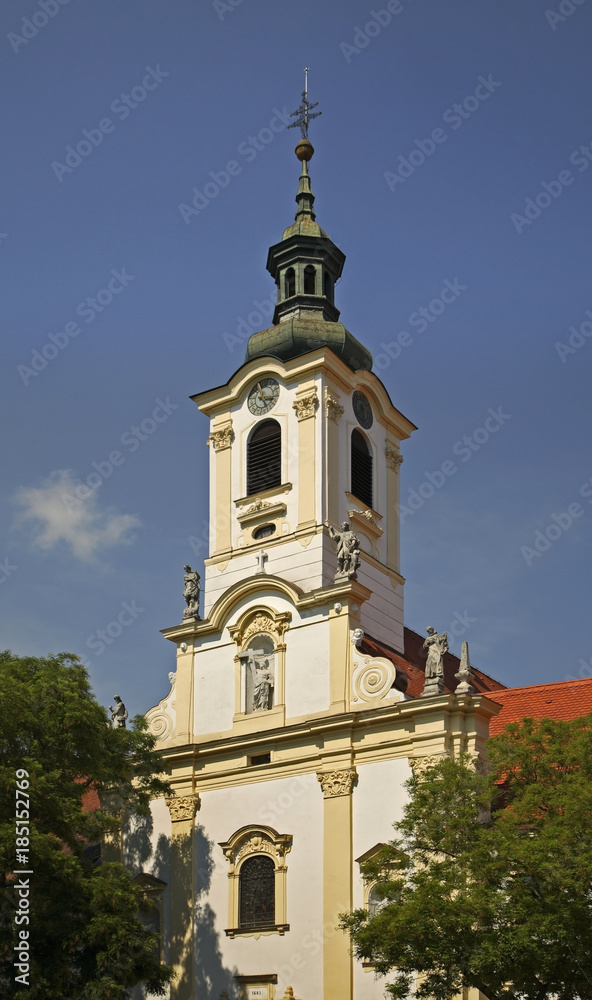 Monastery and church of Merciful Brothers in Bratislava. Slovakia
