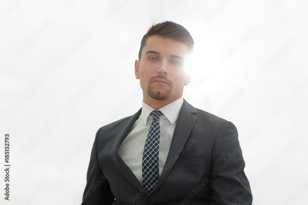 Executive businessman.isolated on white.