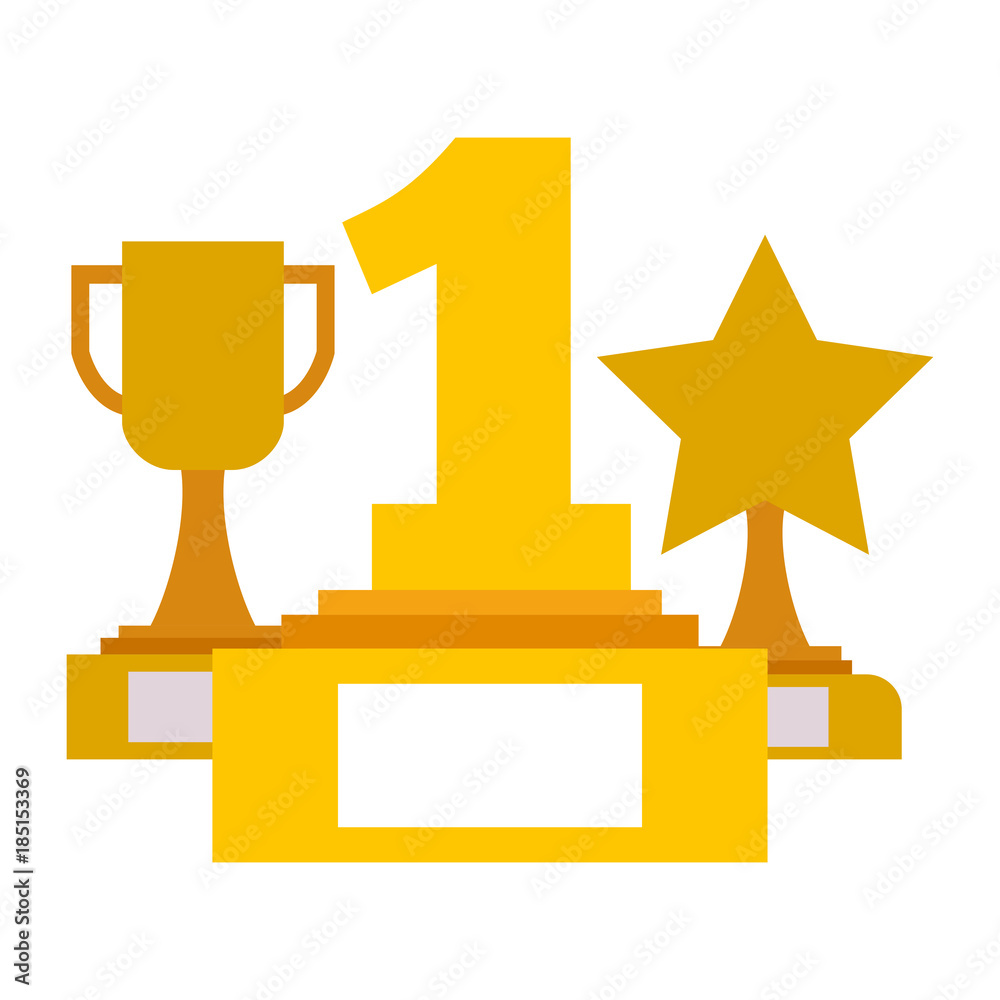 set trophies awards icon vector illustration design set trophies awards icon vector illustration design