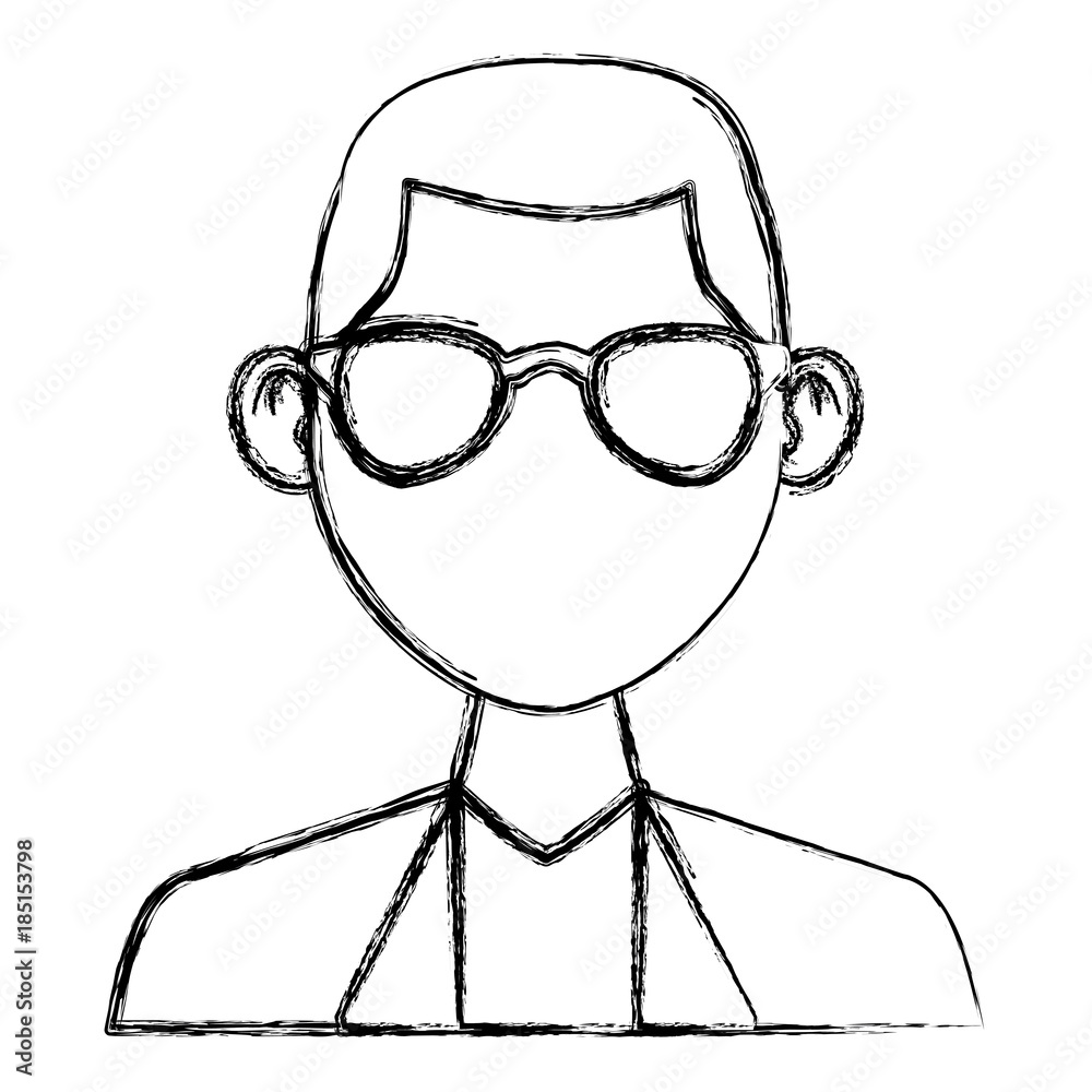 Young man with elegant clothes and sunglasses Young man with elegant clothes and sunglasses