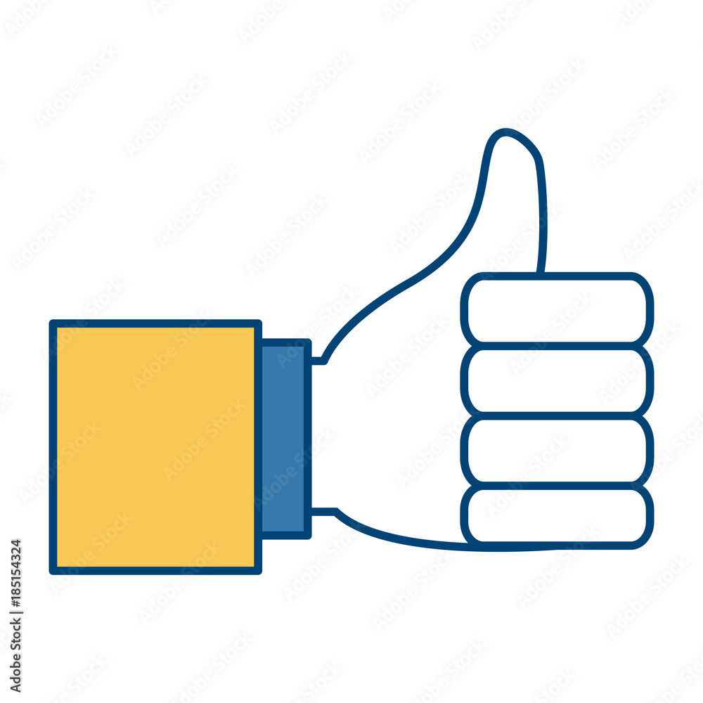 Obraz premium Thumb up hand symbol