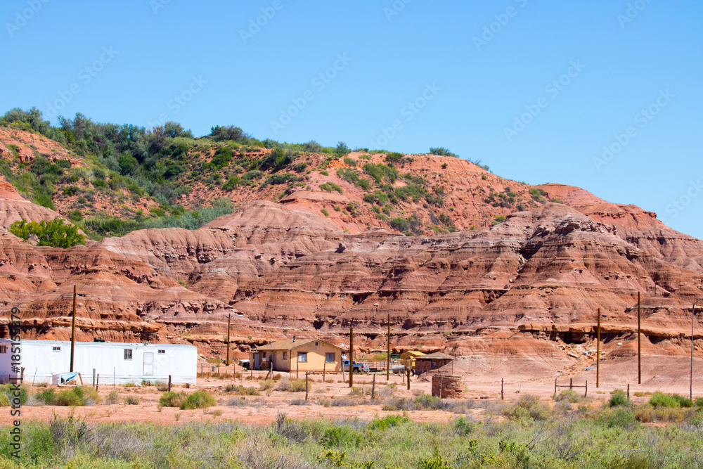 teen girl eats pizza tuba city indian reservation Navajo indians Grand