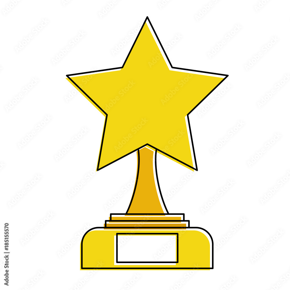 star trophy winner icon vector illustration design star trophy winner icon vector illustration design