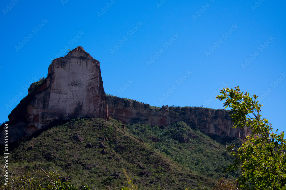 cathedral mountain range in the Jalapão state park in Tocantins - Brazil