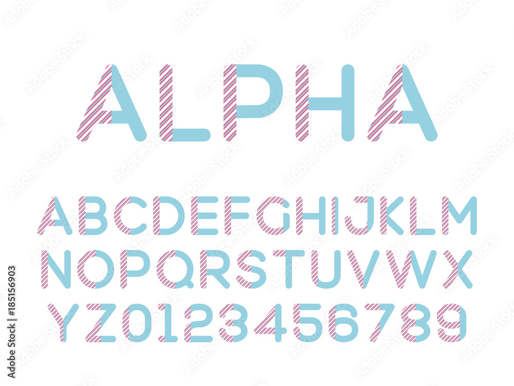 Vector of modern stylized font. Alphebet Vector of modern stylized font. Alphebet