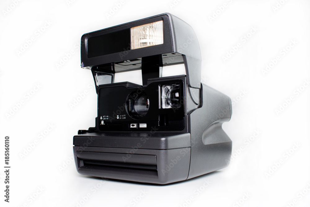 instant photo camera isolated on white background instant photo camera isolated on white background