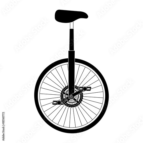 monocycle race isolated icon vector illustration design
