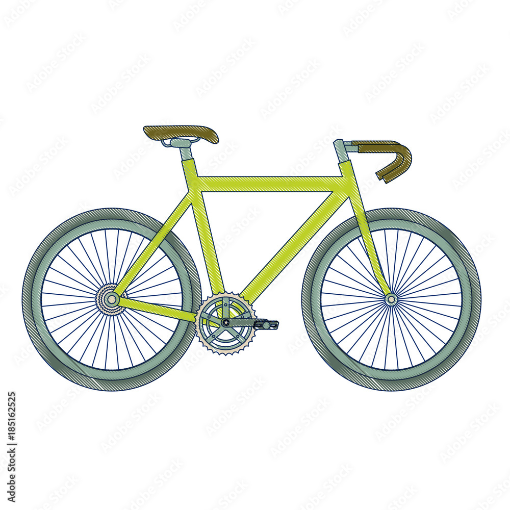 Obraz premium racing bicycle isolated icon vector illustration design