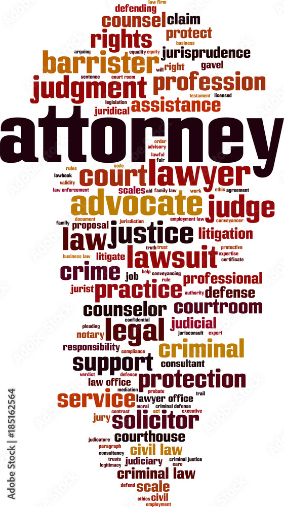 Attorney word cloud