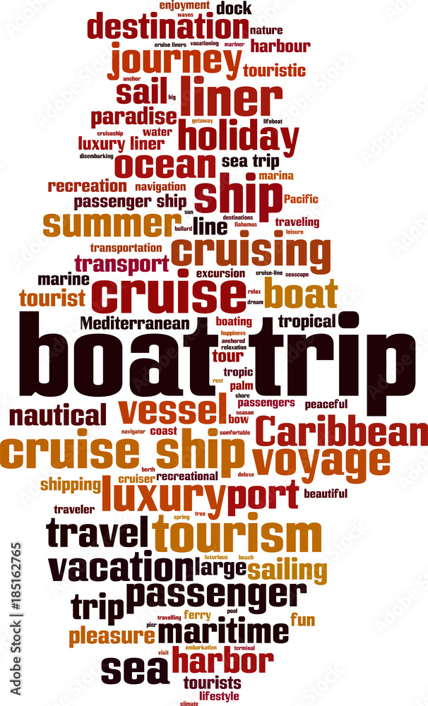 Boat trip word cloud
