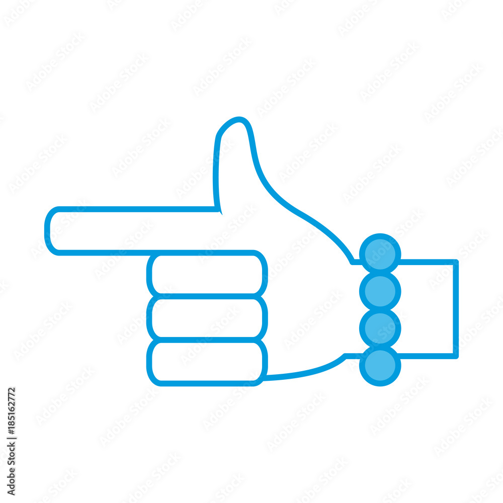 Hand pointing symbol Hand pointing symbol